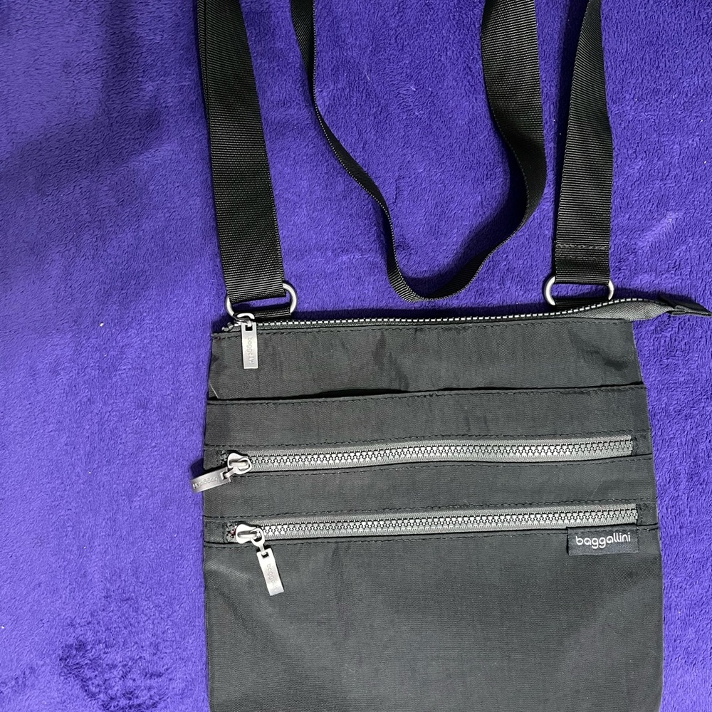 Gray Baggalini Nylon Crossbody